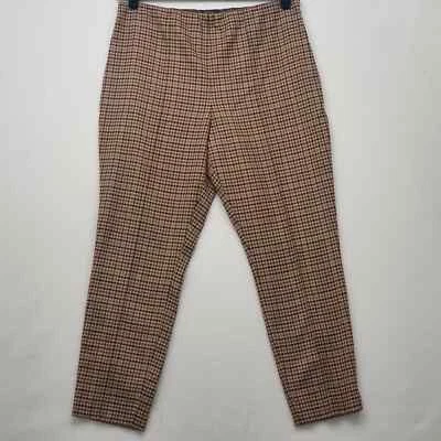 Polo Ralph Lauren Women's Pants Size 16 Color Brown Plaid Wool - Image 1 of 4