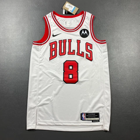 100% Authentic Zach Lavine Nike Bulls Association Swingman Jersey Size 44 M Cover