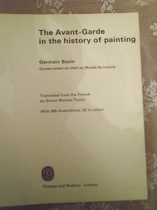 The Avant Garde in the History of Painting, Bazin, Germain 1st Edition 1969 - Picture 1 of 12