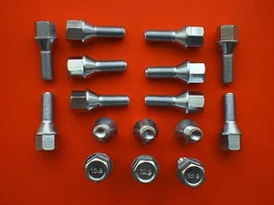 16 Radschrauben Radbolzen  M12 x 1,25 SW 17 für Citroen C2  C3  C4  - Bild 1 von 1