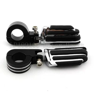 Highway Foot Pegs 1 1/4'' 1.25" Engine Guard Bar for Harley Touring Road King - Imagen 1 de 7