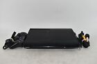 Sony Playstation 3 Super Slim Black Console Cords + Controller Tested (z2011g)