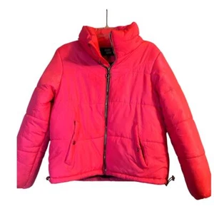GUC Outer Edge Women's Pink Winter Coat Puffer Bubble Size Large - Picture 1 of 7