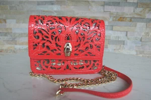 CAVALLI CLASS Tasche Umhängetasche Schultertasche Milano NEU rot ehem UVP 300 € - Picture 1 of 7