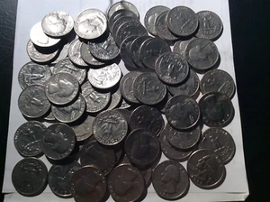 Cuartos de galón Washington: juego completo P&D 1965-1998 - 63 monedas circuladas - envío y devolución gratuitos - Imagen 1 de 1