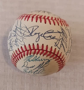 1989 GIANTS Team Signed Baseball 32 Autograph Ball ROMLB World Series WILL CLARK - Picture 1 of 5