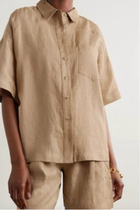 Designer Mara Hoffman Size 6 Shirt & Shorts Hemp Stunning Women s Set - Picture 1 of 8