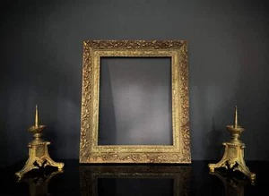 Large Shabby Antique Gilt Picture Frame (59x51cm) 19th Century Ornate Wall Decor - Picture 1 of 10