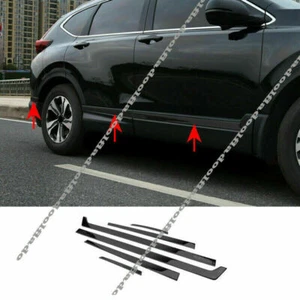 Black titanium side door trim moulding bar protector Fits For Honda CR-V 2017-21 - Picture 1 of 3