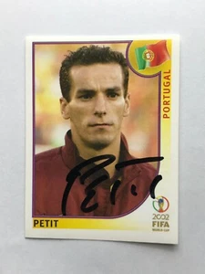 PETIT #303-Panini World Cup 2002-PORTUGAL-HANDSIGNED-1.FC Köln/Benfica/Tondela - Picture 1 of 2