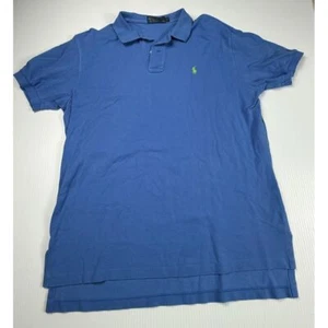 Polo Ralph Lauren Poloshirt klassisch blau Baumwolle Kurzarm Freizeit Golf L - Bild 1 von 5