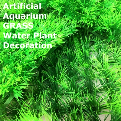 Aquarium Artificial GRASS Water Plants Fish Tank Plant Grass Decoration Lawn - image 1 of 4