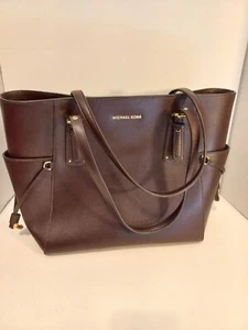 New With Tags Michael Kors Leather Handbag Brown - Picture 1 of 11