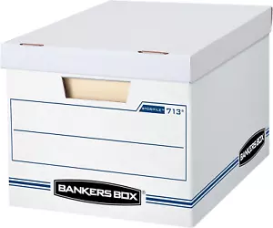 12 Pack File Storage Boxes with Removable Lids - Letter/Legal Size - Picture 1 of 12