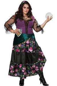 California Costume PLUS Adult Women Gypsy Fortune Teller halloween outfit 01764 - Picture 1 of 3