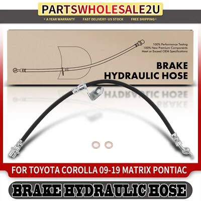 Rear Side Brake Hydraulic Hose for Pontiac Vibe Toyota Corolla Matrix 1.8L 2.4L - Image 1 of 4