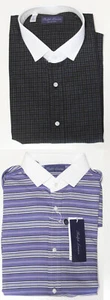 Ralph Lauren Purple Label Mens French Cuff White Collar Striped Dress Shirt New - Picture 1 of 5