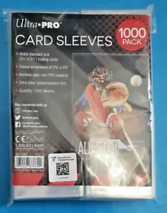 1000 Ultra Pro Standard Penny Soft Card Sleeves New Acid Free No PVC - Picture 1 of 1