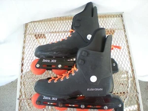 Rollerblade Zetra 303 Blade Inline Skates Black Orange Mens Size 10 US 44 EU - Picture 1 of 9