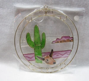 Suncatcher Capiz - Island Shells - Southwest Theme - Cactus - 6,75" redondo - Imagen 1 de 5