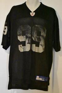 VTG WARREN SAPP OAKLAND RAIDERS NFL REEBOK AUTHENTIC JERSEY ADULT SZ L - Picture 1 of 16