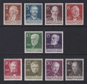 WEST BERLIN 1952-53 Famous Berliners set of 10 SG B91-B100 MNH/** (CV £160) - Picture 1 of 1