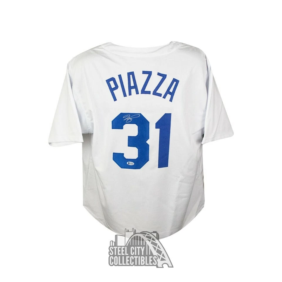 Mike Piazza Autographed Los Angeles Custom Baseball Jersey - BAS COA - Image 1 of 1