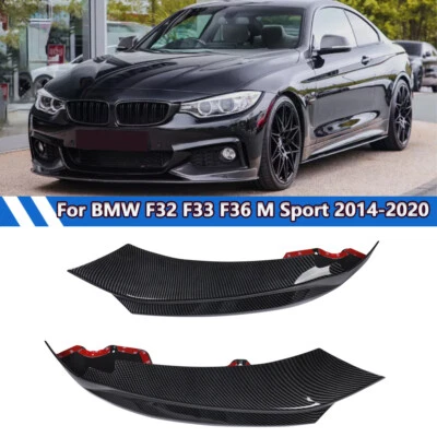 Front Lower Bumper Splitters Lip Cover For BMW 4 Series F32 F33 F36 M-Tech 14-20 - Image 1 of 4