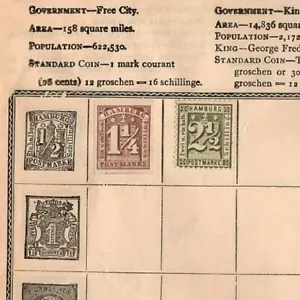 2 Stamps Hamburg germany mh (mb20 - Picture 1 of 1