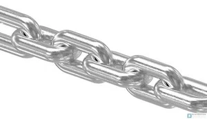 Catena in acciaio inox DIN 766, maglia corta, Ø 10 mm, V4A (prezzo al metro) - Foto 1 di 1