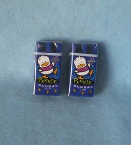 Sanrio Ahiru No PEKKLE 2 Bleistift Radierer Erde Sammlerstück Vintage 1990-1996 Neu - Bild 1 von 2