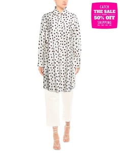 RRP€945 MARNI Jacquard Longline Shirt IT38 US2 UK6 S Oversized Spotted Collared - Picture 1 of 6