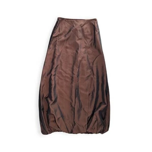 Gonna Olsen Collection anni 90 US 6 marrone blu damascato colore cambio - Foto 1 di 7
