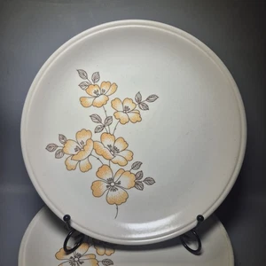 Juego de comedor 4 platos de cena raros Biltons Coloroll naranja amarillo flores 93/4" - Imagen 1 de 9