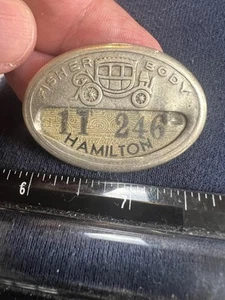 Pin insignia empleado Hamilton Fisher Body Company cuidado automóvil (G2025G) - Imagen 1 de 2