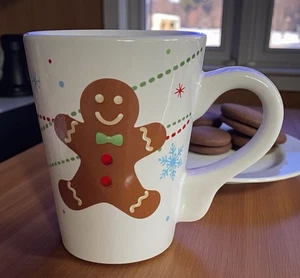 Taza Café Navidad Pan de Jengibre Hombre Blanco Cerámica 11 Oz. Vacaciones nuevas - Imagen 1 de 2