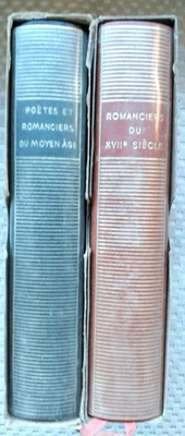 Lot Livres La Pléiade Poètes Du Moyen Âge 1958 Romanciers XVII Ieme Siècle 1958 - Photo 1/4