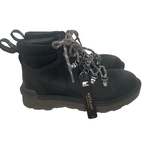 Sorel Black  Hi-Line Hiker Boot Size 6 NWT Women's - Picture 1 of 9
