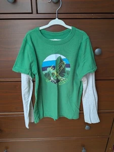 Tea Collection Boys Long Sleeve Plane. Size 10, B40 - Picture 1 of 5