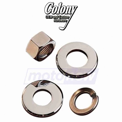 Colony Rear Axle Nut and Washer Kit for 2004 Harley Davidson XL883 Sportster ol Foto 1 de 4