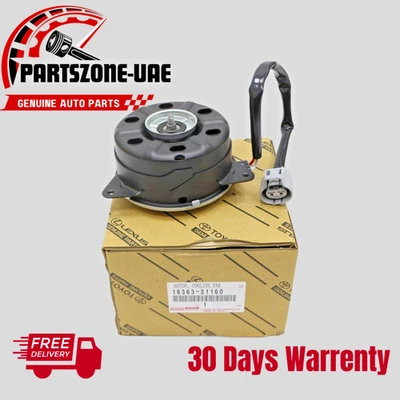 Motor ventilador de refrigeración OEM 16363-31160 Toyota Harrier Lexus RX330 RX350 RX450H Foto 1 de 2