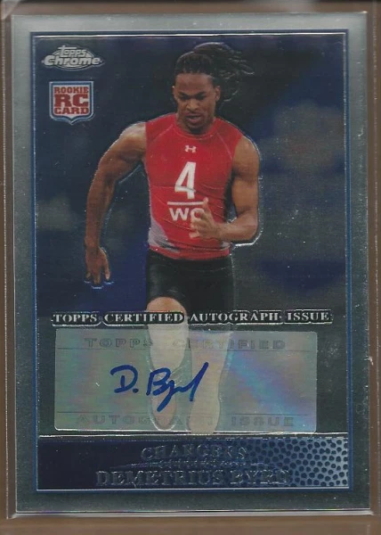 2009 Topps Chrome Rookie Autographs #TC142 Demetrius Byrd Auto FB - Image 1 of 1