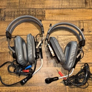 Zestaw 2 sztuk vintage TELEX Aviation Headset Mikrofon słuchawkowy (JOSTENS) - Zdjęcie 1 z 9