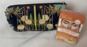 Lote 2 Máscara de Colágeno Eelhoe Conjunto de Niebla y Bolsa de Maquillaje Amy Butler Azul Verde - Imagen 1 de 8