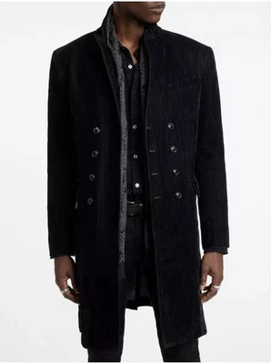 $1698 Brand New John Varvatos Collection Flocked Bolivar Coat Jacket EU 44 US 34 - Image 1 of 4
