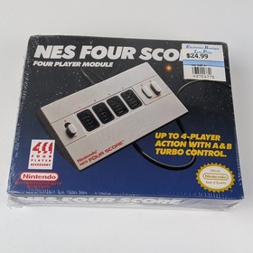 Nintendo NES Four Score 4-Player Controller Adapter NES-034 - New and Sealed