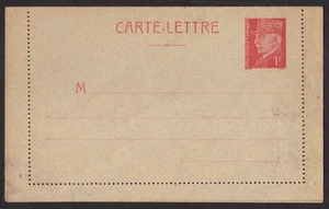 FRANCE - 1f LETTER CARD - UNUSED - Picture 1 of 4
