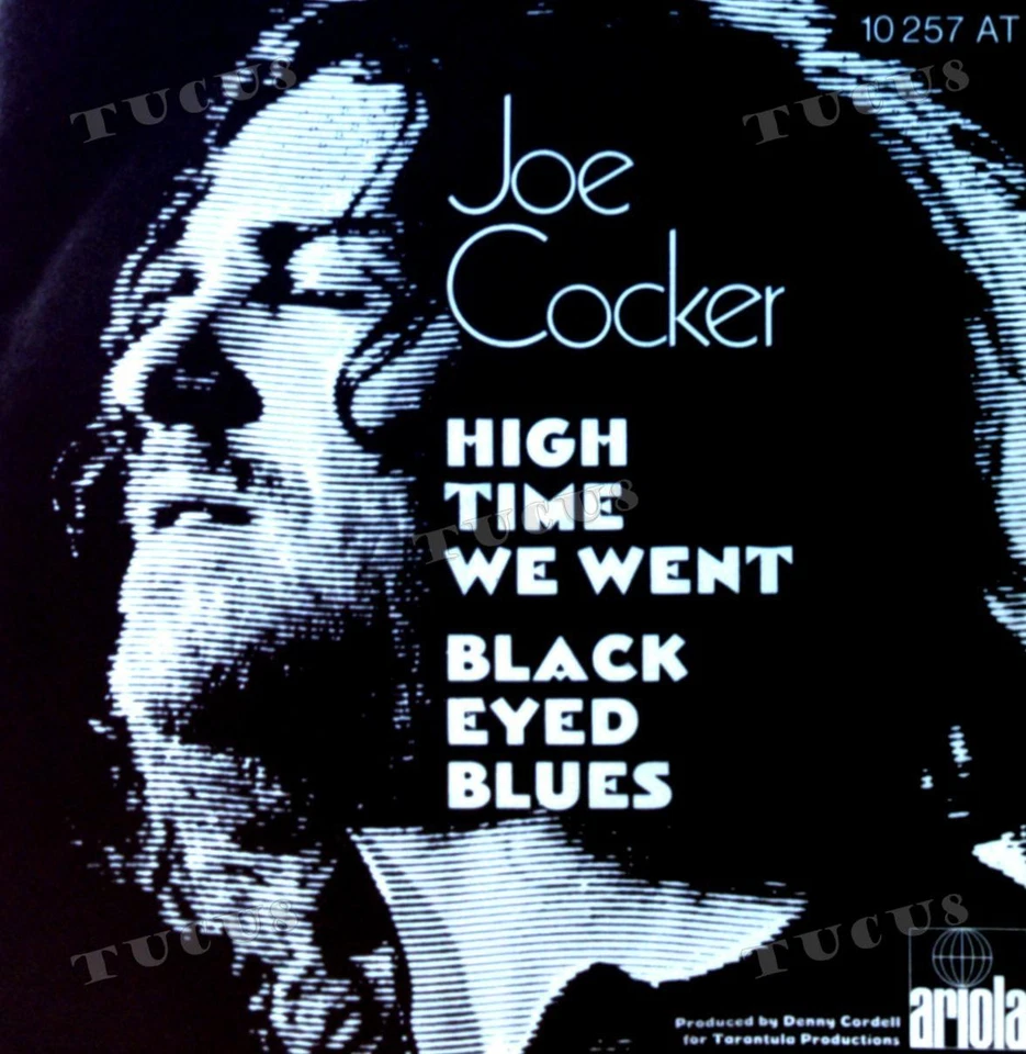 Joe Cocker - Black-Eyed Blues/High Time We Went 7in 1972 (VG+/VG+) '* - Image 1 of 1