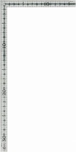 Shinwa Zimmermannswinkel (Kanejaku) klein mit Rillen 30 x 15 cm 12130 - Bild 1 von 10
