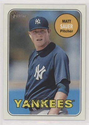 2018 Topps Heritage Minor League Edition Magenta Back Matt Sauer #177 - Image 1 of 2